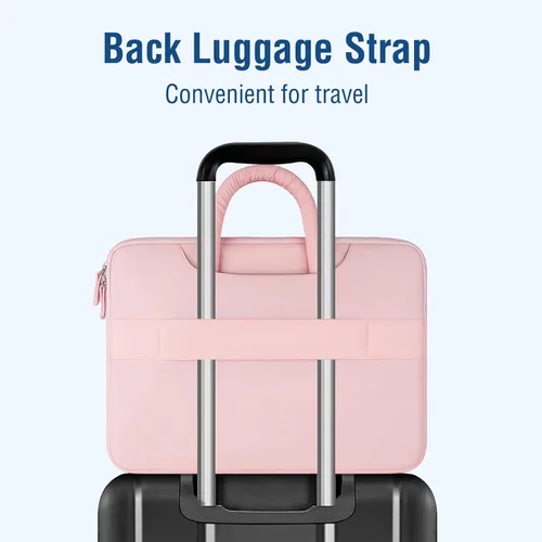 Vista 7 de MOSISO Funda para laptop de 13.3 pulgadas, funda para laptop de 13-13.3 Rosa