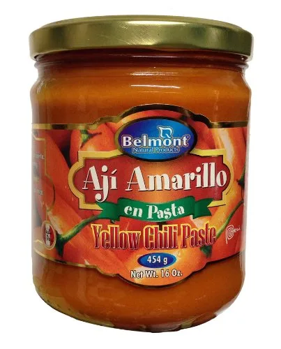 Vista 2 de Belmont Aji Amarillo - Pasta de pimiento amarillo picante - 16 oz - Paquete de 6