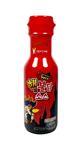 Vista 2 de [SAMYANG BULDARK] Desafío de fideos de fuego coreanos Sabor de pollo caliente Ramen Fideos picantes Tteokbokki Rabokki Buldak Rabokki