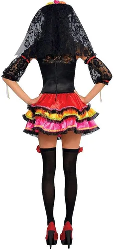 Vista 2 de amscan Day of The Dead Ladies Senorita Costume