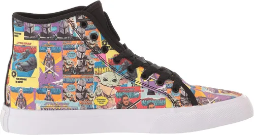 Vista 6 de DC X Star Wars The Mandalorian - Tenis de patinaje para hombre, Negro Multi (Manual Hi)