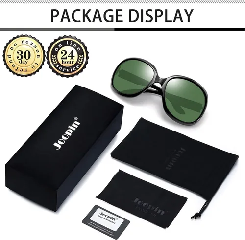 Vista 166 de Joopin Lentes de sol de gran tamaño para mujer, polarizados, grandes, para conducción, protección UV, grandes sombras