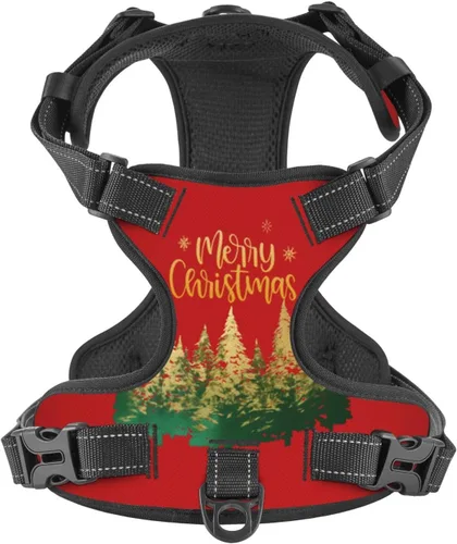 Vista 12 de Dog Harness for Small Dogs with Leash No Pull 2 Leash Clips, Adjustable Soft American Flag and The Eagle Dog Vest Set Small