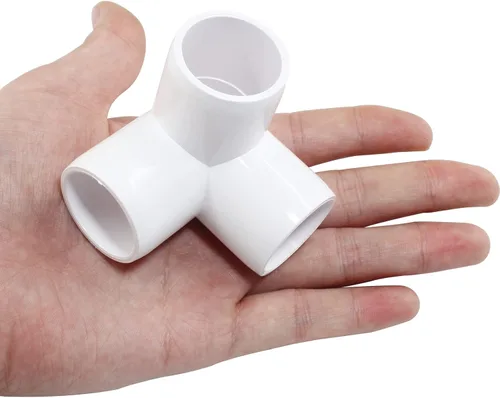 Vista 4 de Litoexpe Conector de tubo de grado de muebles de codo de PVC de 3/4 pulgadas, conector de tubería para estante de PVC DIY, marco de almacenamiento