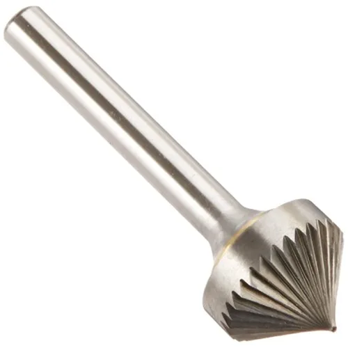 Vista 103 de Drill America SA-1 Rebaba de carburo/lima giratoria cilíndrica de doble corte para amoladora de troquel de 1/4" de diámetro x 5/8" de longitud