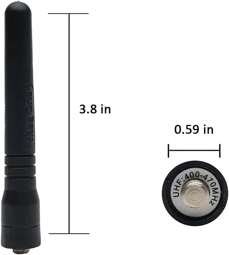Vista 2 de UHF 400-470 MHz Antena Stubby para Motorola Mag One BPR40 A8 6 Paquete de 6