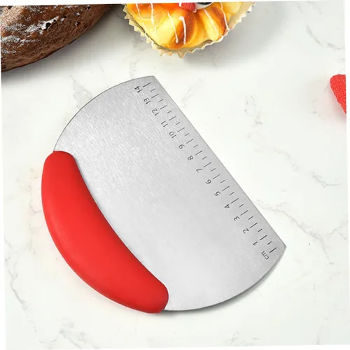 Vista 3 de Cortador de masa raspador de masa de grado alimenticio, cortador de masa con báscula de acero inoxidable