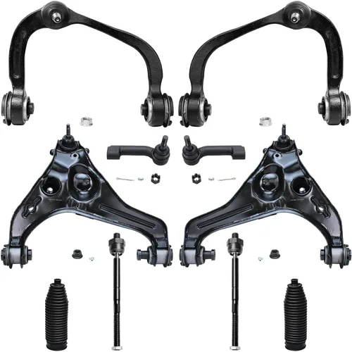 Vista 229 de Detroit Axle - Kit de suspensión delantera de 10 piezas para Chevrolet Trailblazer GMC Envoy 2004-2007 2005 2006 Soportes de brazo de control