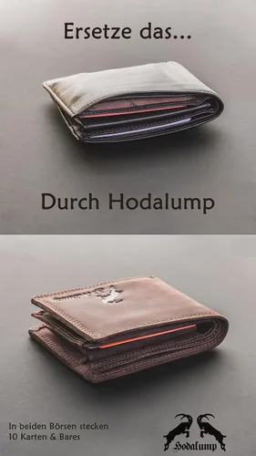 Vista 7 de Hodalump Carteras para hombre, Premium Hodalump 1173, Vintage