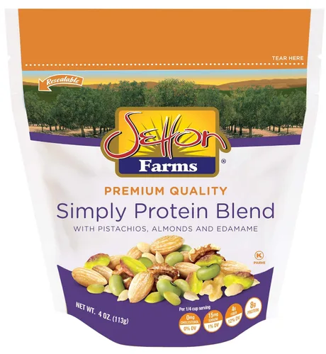Vista 13 de Setton Farms Bolsa de mezcla de nueces de pistacho con almendras, pistachos y anacardos, bolsa resellable de 8 onzas