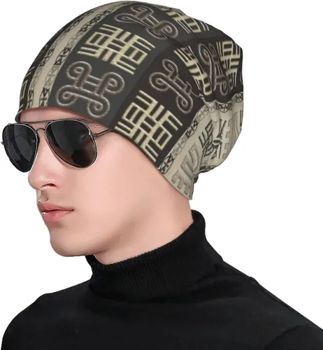 Vista 4 de Unisex Soft and Lightweight Knit Beanie, Stylish Hip Hop Hat for Running, Casual, and Warmth