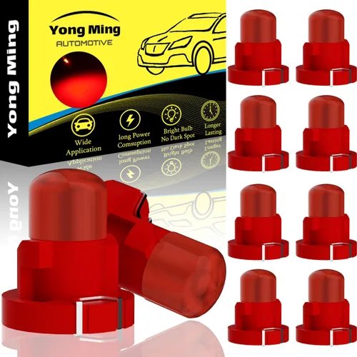 Vista 8 de YONGMING T3 Bombilla LED Neo Azul en Forma de Cuña para Control de Calentador del Clima, Ignición, Panel de Instrumentos, Indicador de Tablero