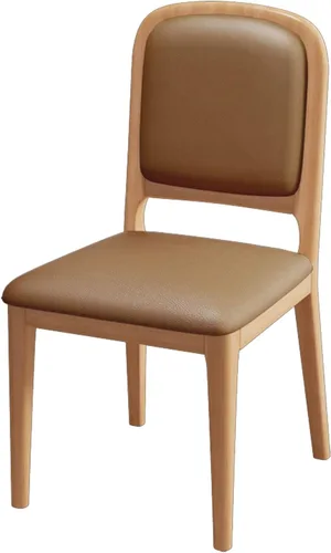 Vista 19 de Solid Wood Dining Room Chairs Minimalist,Kitchen Chairs with Soft Padded Back,Living Room Chair for Office Reading,Wood Frame,Armless Vanity