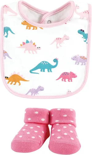 Vista 125 de Hudson Baby Conjunto de babero y calcetines unisex de algodón para bebé