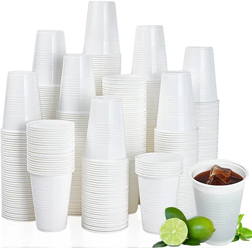 Vista 8 de Lilymicky Paquete de 500 vasos de plástico desechables de 3 onzas, vasos de baño de plástico de 3 onzas, pequeños chupitos de fiesta de gelatina