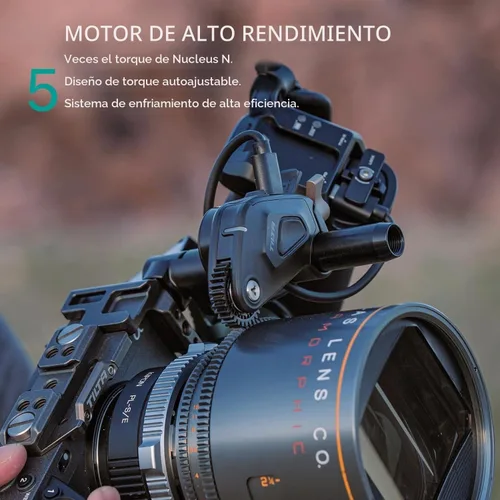 Vista 6 de Kit de Manija de Control Tilta Nucleus Nano II - Sistema de Control de Lente Inalámbrico Incluye Rueda Manual, 2 Motores, Manija de Energía + Más