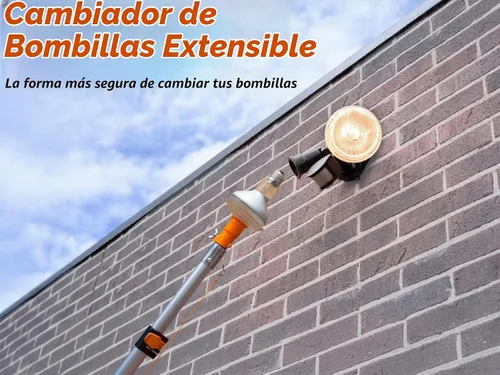 Vista 4 de Kit de cambiador de bombilla telescópica de 5-24 pies para techos altos