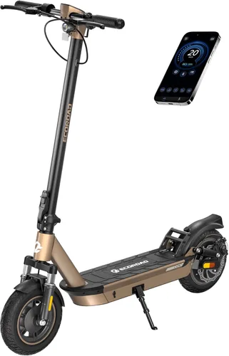 Vista 13 de ECOROAD Scooter eléctrico para adultos, motor de 750 W y 25 MPH y 30-35 millas de largo alcance, neumáticos de 8.5 y 10 pulgadas con doble