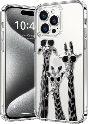 Vista 78 de bicol - Funda protectora a prueba de golpes para iPhone 15 Plus, funda delgada de acrílico transparente y diseños modernos para niña y mujer, 6.7