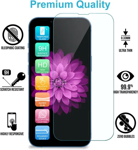 Vista 8 de TJS Funda compatible con iPhone 13 Pro Max, con protector de pantalla de vidrio templado, resistente, resistente, a prueba de golpes, protección