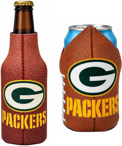 Vista 75 de Aislador para latas y botellas con logotipo de fútbol americano, enfriador de bebidas Huggie (Escudo/Logotipo Verde de Filadelfia (Eagles)) Escudo