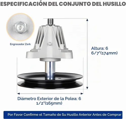 Vista 2 de AEagle Kit de reconstrucción de plataforma de cortacésped de 46 pulgadas, correa tensora de husillo 918-04636 918-04636A 918-04865 918-04865A