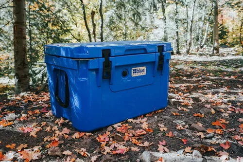 Vista 5 de Blue Coolers Ice Vault – 60 Quart, Roto-Molded Ice Cooler Large Ice Chest Holds Ice up to 10 Days Blanco ártico