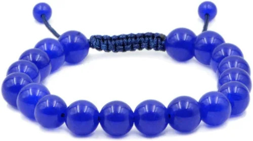 Vista 11 de AD Beads - Pulseras de gemas naturales de 0.39 pulgadas, cristales de sanación, macramé ajustable de 7 a 9 pulgadas