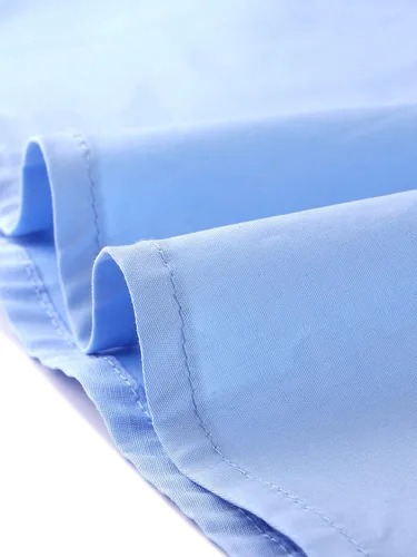 Vista 6 de Allegra K Vestido camisero de algodón con botones y cuello vuelto para mujer