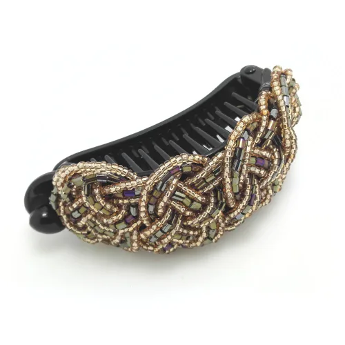 Vista 8 de Noble Lady - Soporte para cola de caballo con clip de pelo para mujer (H35) (negro)
