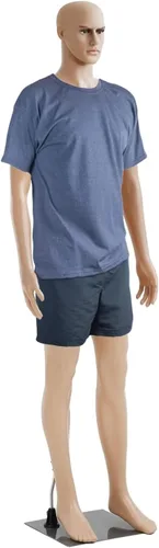 Vista 12 de Maniquí femenino, torso de maniquí, medio cuerpo, 49.6-63.4 pulgadas, modelo de vestido de costura, soporte de maniquí de exhibición