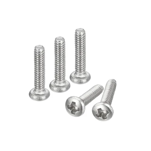 Vista 12 de uxcell Tornillos de máquina de cabeza redonda de 1/4-20x1, tornillo de acero inoxidable 304 18-8, accionamiento Phillips, totalmente roscado