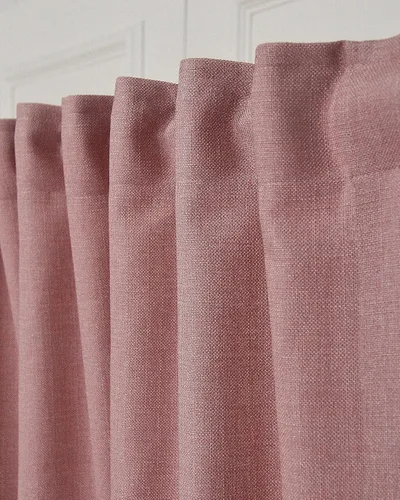 Vista 22 de Cortinas de lino sintético, 2 paneles de 50 pulgadas de ancho (tamaño personalizado, para pedidos personalizados), 17 opciones