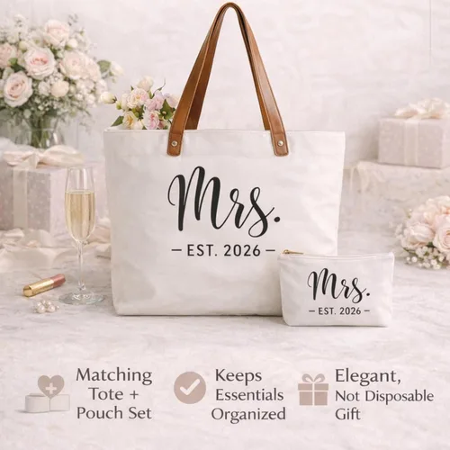 Vista 5 de Lamyba Bride Bag, Bride to be Gifts, Bridal Shower Wedding Gifts
