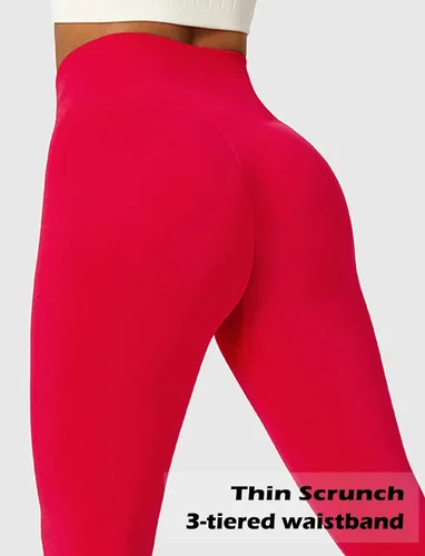 Vista 7 de CHANGEZOE Leggings amplificados sin costuras para mujer, con control de abdomen, cintura alta, para entrenamiento, gimnasio, yoga