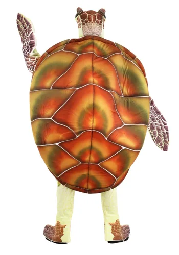 Vista 2 de Disfraz de Tortuga Marina para Adultos Multicolor