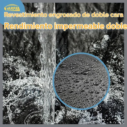 Vista 4 de TARPAL Lona impermeable de 4 x 4 pies (paquete de 2) lonas negras Negro