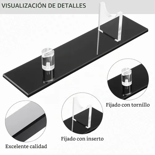 Vista 2 de Yookeer - Soporte de exhibición para cuchillos (2 unidades), color negro