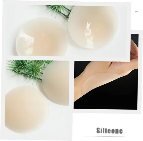Vista 9 de KESYOO 2 pares de pegatinas de pezón de silicona sin correa sujetador adhesivo sujetador sujetador sin tirantes reutilizable adhesivo sujetador boob