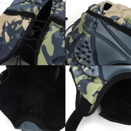 Vista 7 de Casco de rugby ajustable, protector de cabeza de hockey, protector de cabeza de hockey, protector de cabeza de fútbol, gorra Scrum Cap 7v7