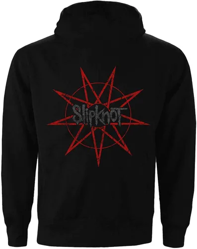 Vista 2 de Slipknot Hoodie Goat S Band Logo Official Mens Black Pullover