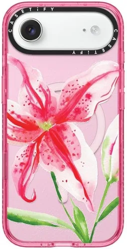 Vista 116 de CASETiFY Impact iPhone Air Case [Delgada/Compatible con Magsafe / 8.2 ft. Protección contra Caídas de Grado Militar 4X] - Lazos - Rosa Arcos