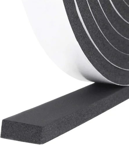 Vista 27 de Cinta aislante de espuma autoadhesiva, burletes de 1 x 1/8 pulgadas x 5 metros para puertas y ventanas, sello de puerta a prueba de sonido