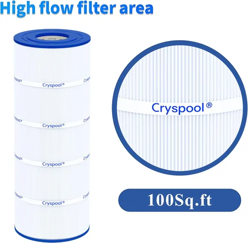 Vista 7 de Cryspool 08053 Filtro compatible con Jandy CS100, R0462200, PJANCS100, C-8410, FC-0821, cartucho de filtro de piscina de 100 pies cuadrados, 1
