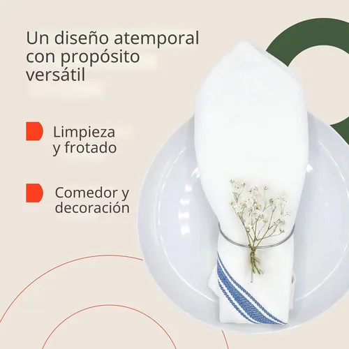 Vista 5 de Zeppoli - Trapos clásicos de cocina, de 100% algodón, para cocina o limpieza, reusables, súper absorbentes, lavables a máquina, paquete a granel