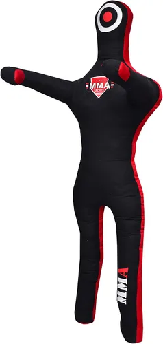 Vista 23 de Muñeco Infantil de Grappling de Pie - Sin Relleno – Muñeco de Entrenamiento para Lucha, Jiu-Jitsu, Artes Marciales Mixtas con Brazos y Piernas Negro