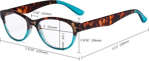 Vista 4 de Eyekepper Reading Glasses Set of 3 Great Value Spring Hinge Readers Women Cat-eye Glasses for Reading