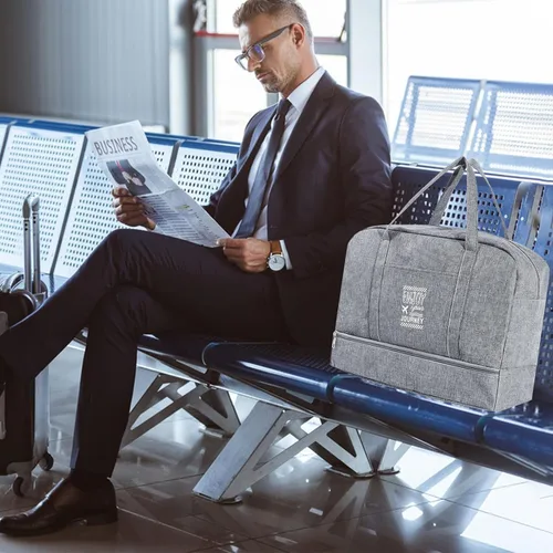 Vista 7 de Bolsa de viaje para Spirit Airlines, bolsa de artículos personales de 18 x 14 x 8 pulgadas, plegable, bolsa de viaje para llevar durante la noche