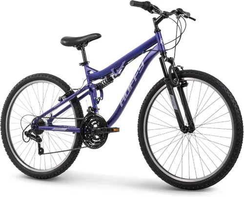 Vista 20 de Huffy Bicicleta de montaña Stone para hombres y mujeres, 20"/24"/26", 6 velocidades (20") o 21 velocidades, suspensión delantera o doble (varía)