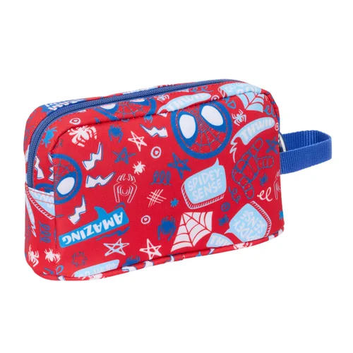 Vista 4 de Portameriendas Térmico Spider-Man Rescue Azul Rojo 21,5 x 12 x 6,5 cm